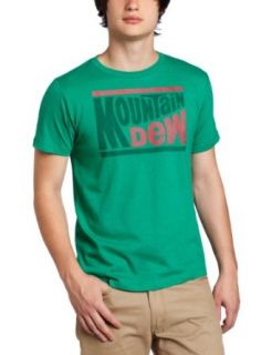 Fifth Sun Men's Mountain Logo Mountain Dew T Shirt: Clothing