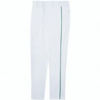 High Five Adult Piped Classic Double Knit White Forest Baseball Pants   S: Clothing