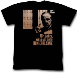 The Godfather We Must Go To Don Corleone Movie Adult T Shirt Tee: Movie And Tv Fan T Shirts: Clothing