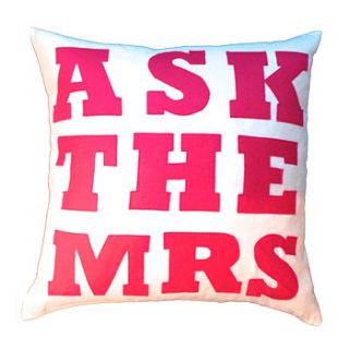 ask the mrs cushion by bitten london
