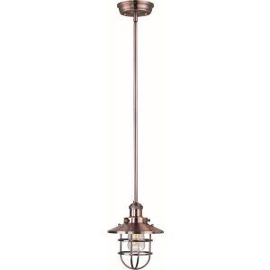 Maxim MAX 25050ACP Antique Copper Mini Hi Bay 1 Light Pendant