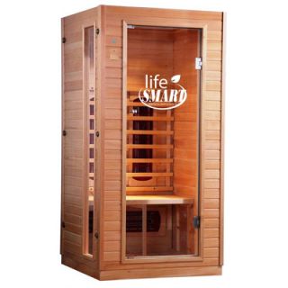 Lifesmart 1 2 Person Infrared Sauna with Ceramic Heaters and MP3 Sound