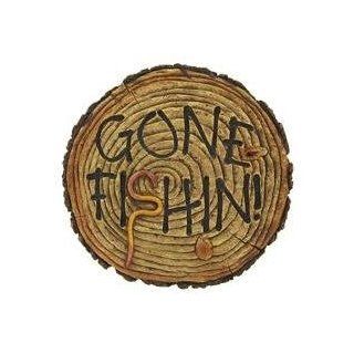 GONE FISHIN! Fishing Wall Art Plaque Sign   MAN CAVE   Switch Plates  