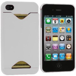 LE White Credit Card ID Case for Apple iPhone 4, 4S (AT&T, Verizon, Sprint): Cell Phones & Accessories