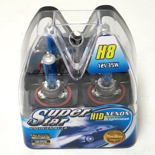 H8 Xenon HID Foglights Fog Light Bulbs Superwhite 5000K: Automotive