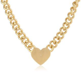 Juicy Couture Jewelry Metal Heart Id Necklace: Chain Necklaces: Jewelry