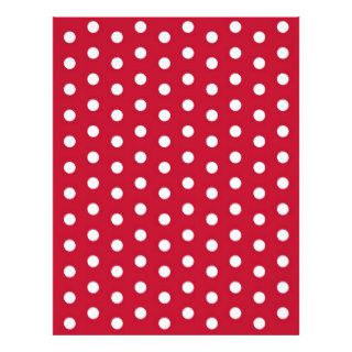 Polka Dot Red White Baby Scrapbook Paper Letterhead