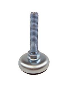 J.W. Winco 12N60R41/A Series GN 340 Steel Threaded Stud Type Leveling Mount with Black Rubber Pad Inlay, Without Nut, Metric Size, M12 x 1.75 Thread Size, 50mm Base Diameter, 60mm Thread Length: Vibration Damping Mounts: Industrial & Scientific