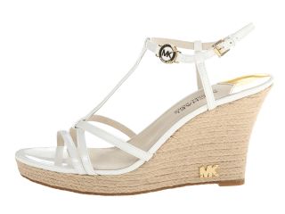 MICHAEL Michael Kors Kami T Strap Optic White Patent/Jute