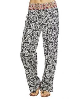 Wet Seal Women's Mirrored Embellished Print Pant S Black at  Womens Clothing store: