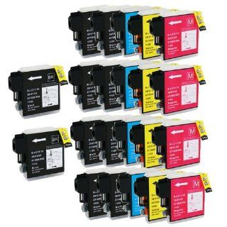 Shop At 247 Compatible Ink Cartridge Replacement for Brother High Yield LC65 (10 Black, 4 Cyan, 4 Yellow, 4 Magenta, 22 Pack): Electronics