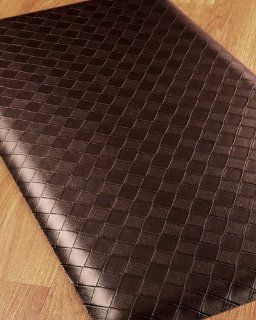Fiore Anti Fatigue Mat   20x36 Brown, Reduces discomfort on back, feet and joints. Durable and stain resistant.: Kitchen & Dining