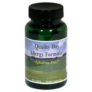 Quality Day Allergy Formula Epherine Free (60 Caplets): Health & Personal Care