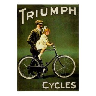 Vintage Triumph Cycles Posters