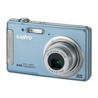 Sanyo Xacti Vpc t850 Blue ~ 8 Mp Digital Camera w/ 3x Optical Zoom & Face Detection : Point And Shoot Digital Cameras : Camera & Photo