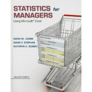 Statistics for Managers Using Microsoft Excel Plus NEW MyStatLab with Pearson eText     Access Card Package (7th Edition) (9780133130805): David M. Levine, David F. Stephan, Kathryn A. Szabat: Books