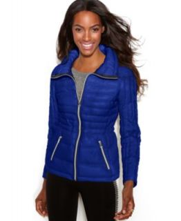 One Madison Expedition Hooded Mixed Media Quilted Puffer   Coats   Women