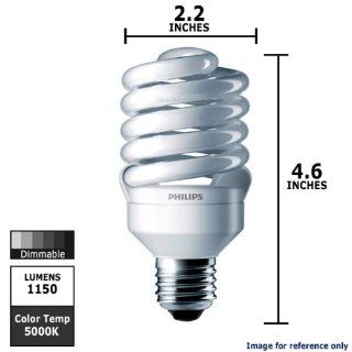 Philips 414078   EL/mdT2 23W 5K Twist Medium Screw Base Compact Fluorescent Light Bulb: Health & Personal Care