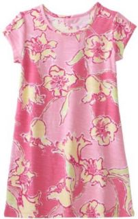 Lilly Pulitzer Girls 7 16 Little Kelsea Dress, Hotty Pink Day Lilly, Medium (6/7): Clothing