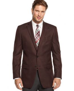 Calvin Klein Jacket, Tonal Herringbone Slim Fit Sportcoat   Blazers & Sport Coats   Men