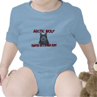 Arctic Wolf trapped in a human body Baby Bodysuits