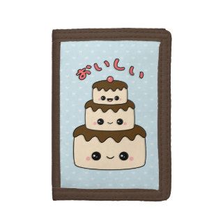 Cute Cake Trifold Wallets