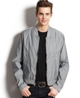Calvin Klein Coat, CK One Textured Baseball Jacket   Coats & Jackets   Men
