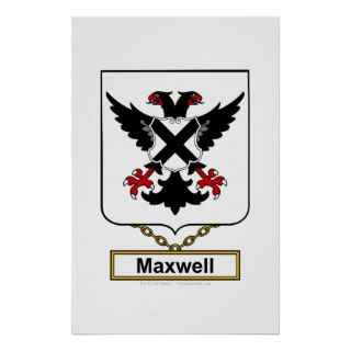 Maxwell Family Crest Print