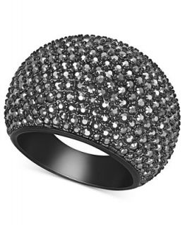 Swarovski Ring, Black PVD Jet Hematite Crystal Dome Ring   Fashion Jewelry   Jewelry & Watches