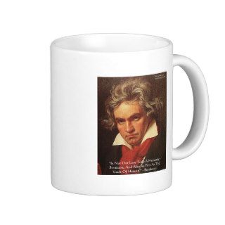 Beethoven "Of Heaven" Love Quote Gifts & Tees Coffee Mug