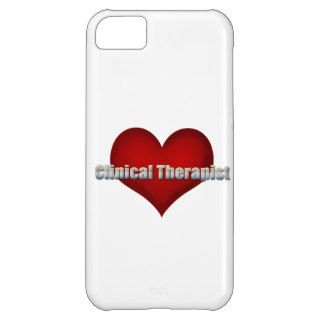 Clinical Therapist chrome font and Red Heart Case For iPhone 5C