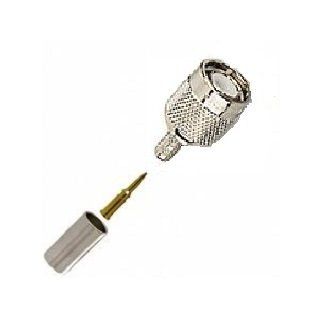 Amphenol 031 2368 RFX TNC Male Crimp on RF Coaxial Cable Connector for RG59 Electronics