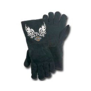 Harley Davidson Flaming Eagle Welders Glove   Large: Automotive
