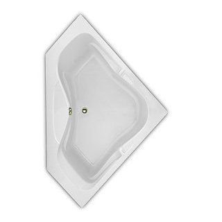 Hydro Systems Lara Tub LAR6060ATO Biscuit Bathroom Fixtures Designer Series Acrylic Corner Tub Only   Soaking Tubs  