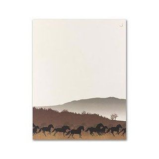 Masterpiece Wild Horses Letterhead   8.5 x 11   25 Sheets : Stationery : Office Products