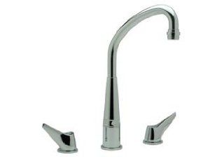 Elkay LKD232S 12 7/8" Concealed Mount Double Handle Kitchen Faucet (Low Lead Compliant), Chrome: Kitchen & Dining