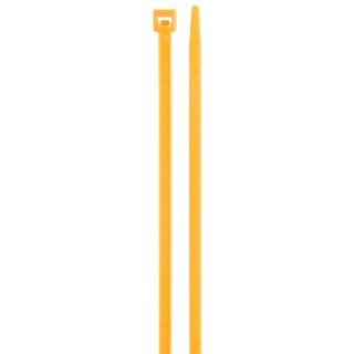 NSI Industries 840 16 Standard Fluorescent Cable Tie, 40lbs Tensile Strength, 2" Bundle Diameter, 0.130" Width, 8.5" Length, Orange (Pack of 100): Industrial & Scientific