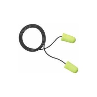 E A R 311 4106 Neons Metal Detectable Corded Ear Plug, Regular, Yellow (Pack of 200 pair): Industrial & Scientific