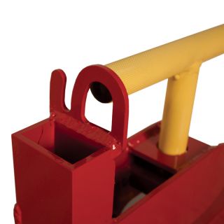 Load-Quip Aluminum Bucket Forks — 1400-Lb. Capacity, Red, Model# 29211793  Bucket Accessories