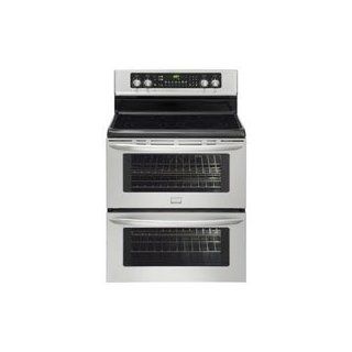 Gallery Series 30" Electric Smoothtop Freestanding Range with Double Ovens Color: Stainless Steel: Appliances