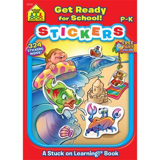 Get Ready for School! Stickers: A Stuck on Learning! Workbook School Zone Activity Books