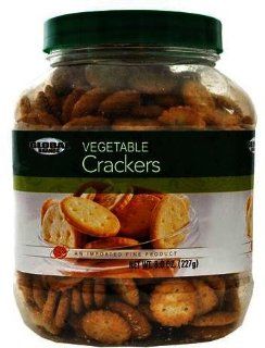 DDI Global Brand Vegetable Snack Crackers   Tub  Case of 12 Kitchen & Dining
