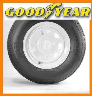 Goodyear Marathon Trailer Tire + Rim ST205/75R14 205/75 14 14 Wheel White Spoke: Automotive