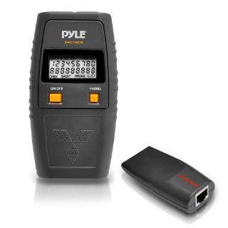 Pyle PHCT205 Network Cable Tester   UTP, FTP, BNC Coaxial, Telephone Continuity, Short Circuit, Open Connection and Test Leads: Electronics