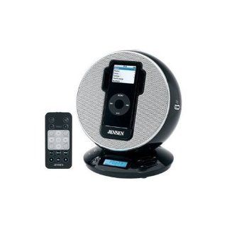 Jensen JIMS 195 BK Docking Digital Music System/Alarm Clock for iPod and MP3 Players (Black) : MP3 Players & Accessories