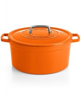CLOSEOUT! Martha Stewart Collection Collectors Enameled Cast Iron 8 Qt. Round Orange Casserole   Cookware   Kitchen