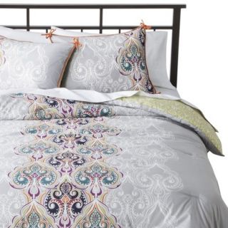 Boho Boutique Suvi Brocade Reversible Comforter Set   Queen