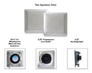 Acoustic Audio S191 2PKG (2) 200 Watt In Wall/Ceiling Home Speakers: Electronics