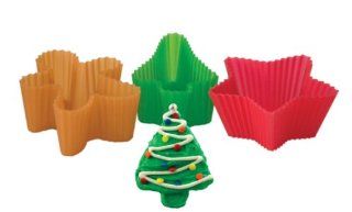 Tovolo Holiday Cupcake Molds, Set of 12: Muffin Pans: Kitchen & Dining