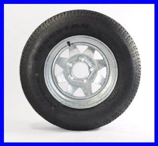 Two Trailer Tires + Rims ST185/80D13 185/80D 13 13 ST Galvanized Spoke: Automotive